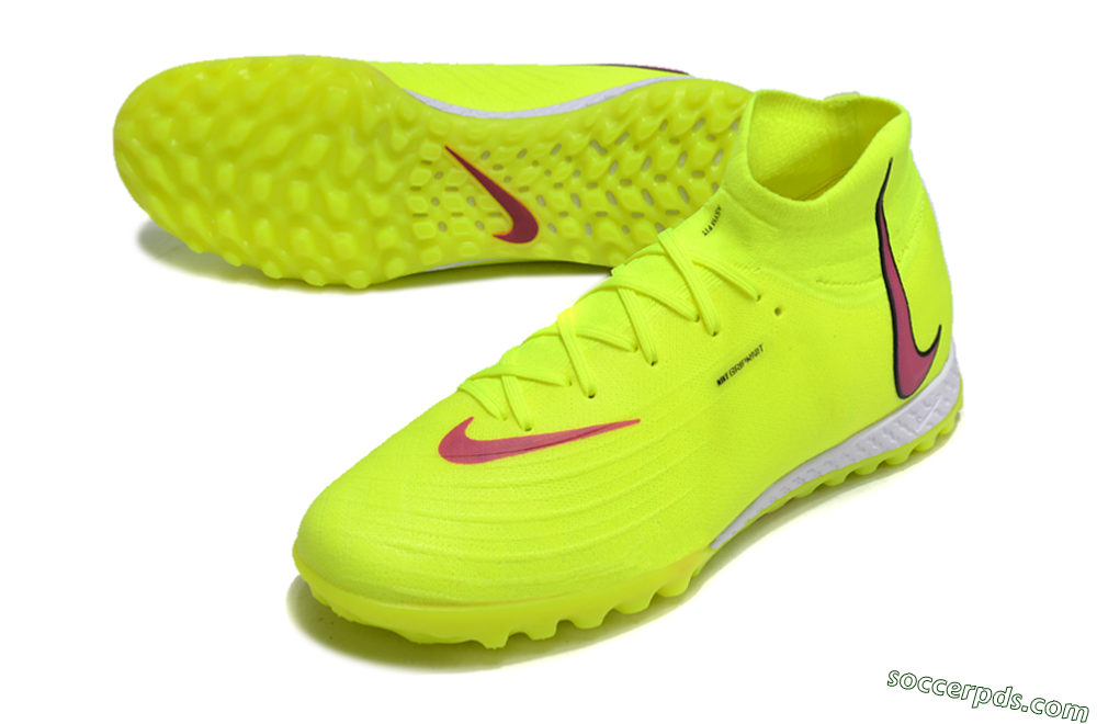 Nike Phantom Luna Elite NU TF High-Tops Football Shoes - Yellow/Red/White 3