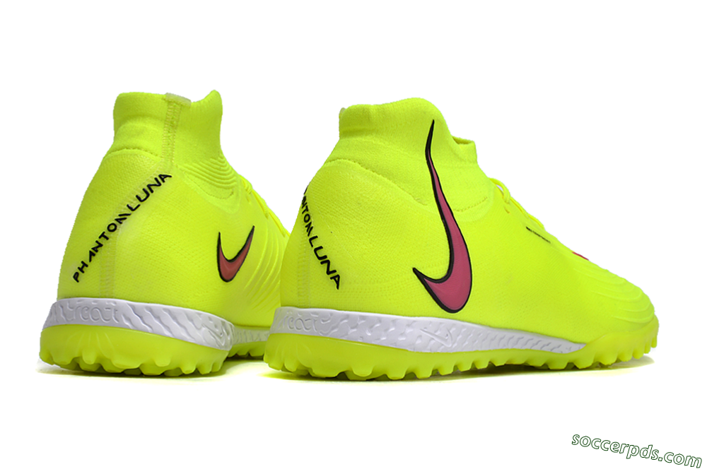 Nike Phantom Luna Elite NU TF High-Tops Football Shoes - Yellow/Red/White 6