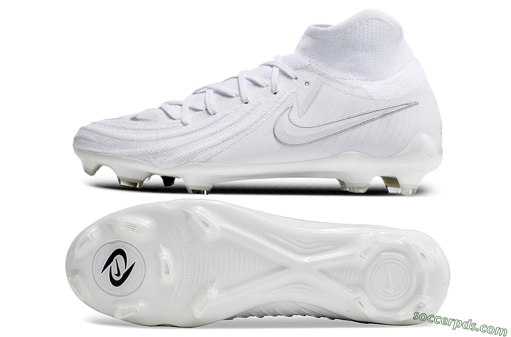 Nike Phantom Luna Elite NU FG High-Tops Football Boots - White/Silver 0