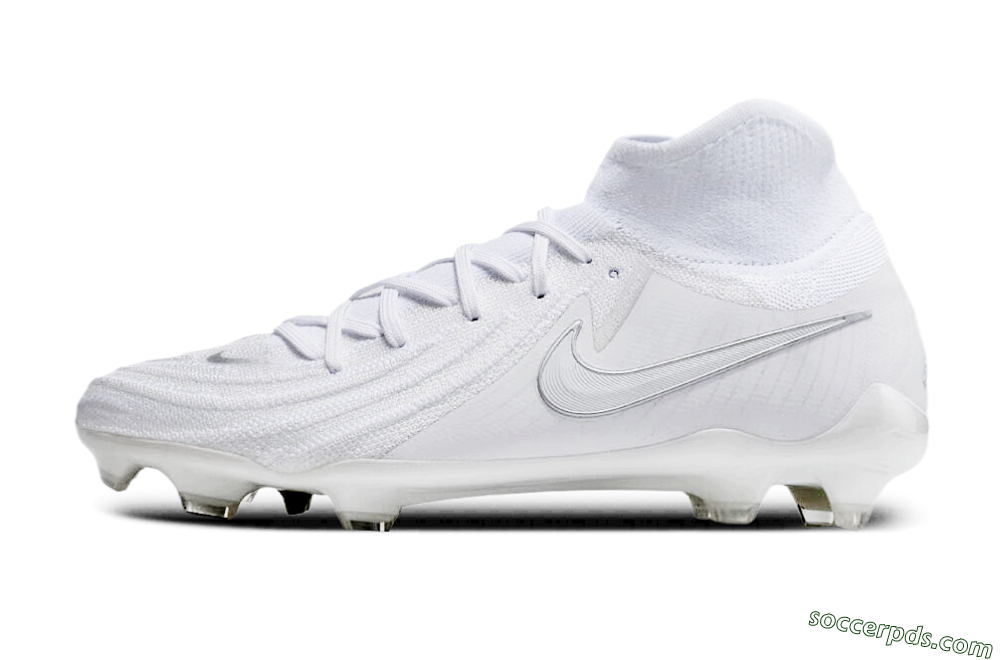 Nike Phantom Luna Elite NU FG High-Tops Football Boots - White/Silver 2