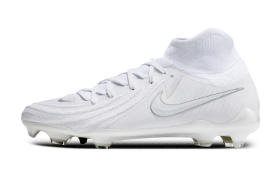 Nike Phantom Luna Elite NU FG High-Tops Football Boots - White/Silver