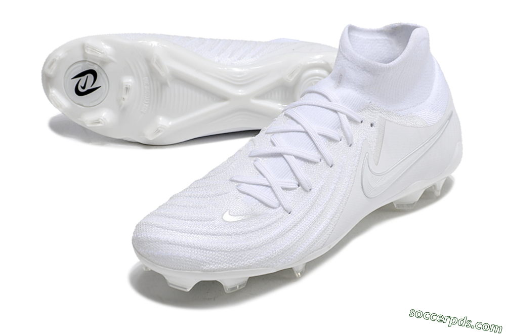 Nike Phantom Luna Elite NU FG High-Tops Football Boots - White/Silver 3