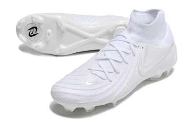 Nike Phantom Luna Elite NU FG High-Tops Football Boots - White/Silver