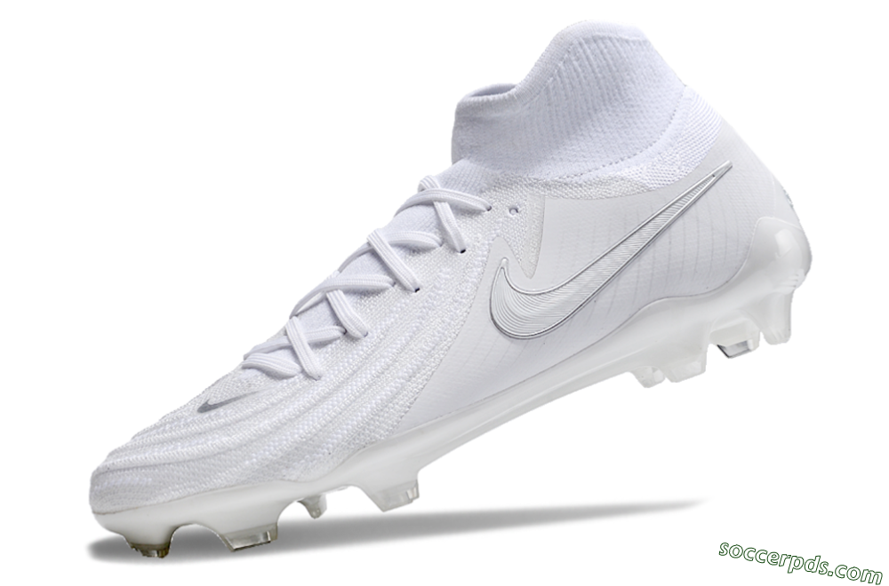 Nike Phantom Luna Elite NU FG High-Tops Football Boots - White/Silver 5