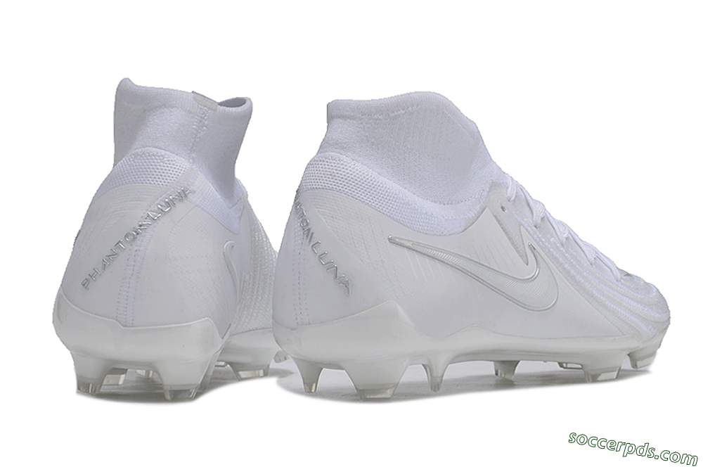 Nike Phantom Luna Elite NU FG High-Tops Football Boots - White/Silver 6