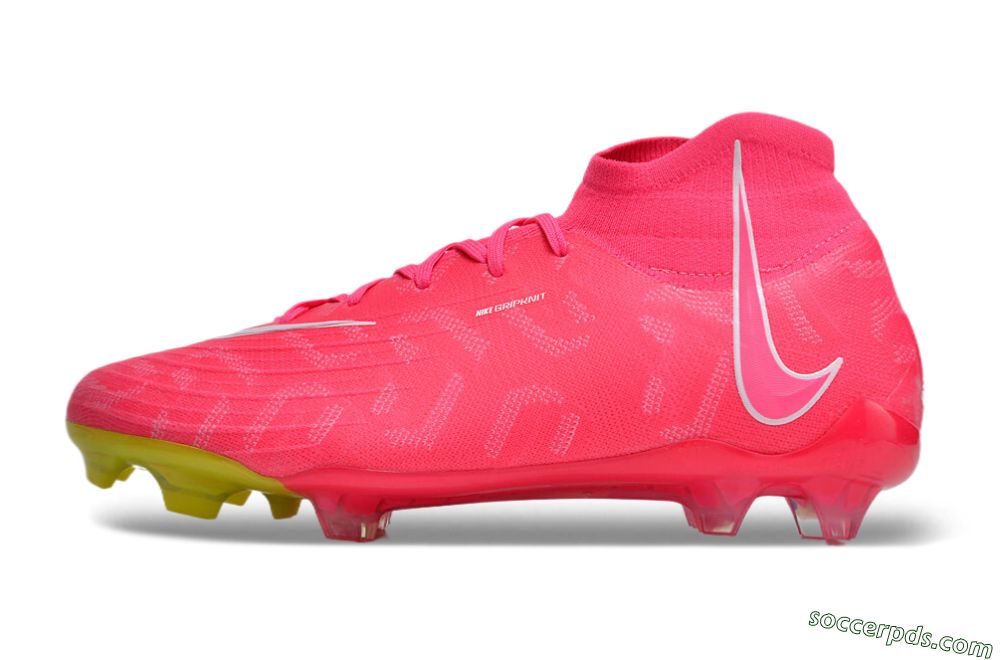 Nike Phantom Luna Elite NU FG High-Tops Football Boots - Pink/White/Yellow 2