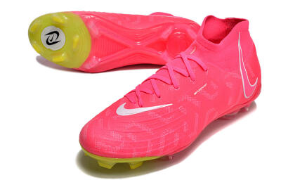 Nike Phantom Luna Elite NU FG High-Tops Football Boots - Pink/White/Yellow