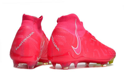 Nike Phantom Luna Elite NU FG High-Tops Football Boots - Pink/White/Yellow