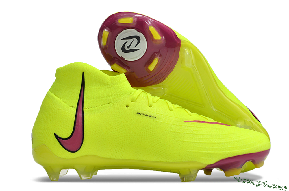 Nike Phantom Luna Elite NU FG High-Tops Football Boots - Yellow/Red/Black 1