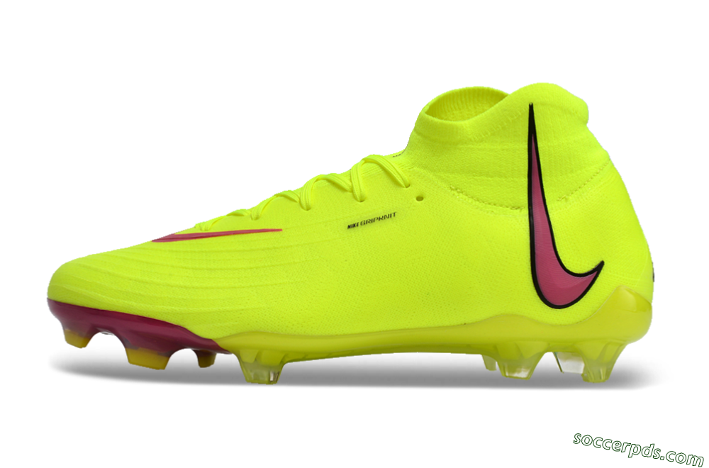 Nike Phantom Luna Elite NU FG High-Tops Football Boots - Yellow/Red/Black 2