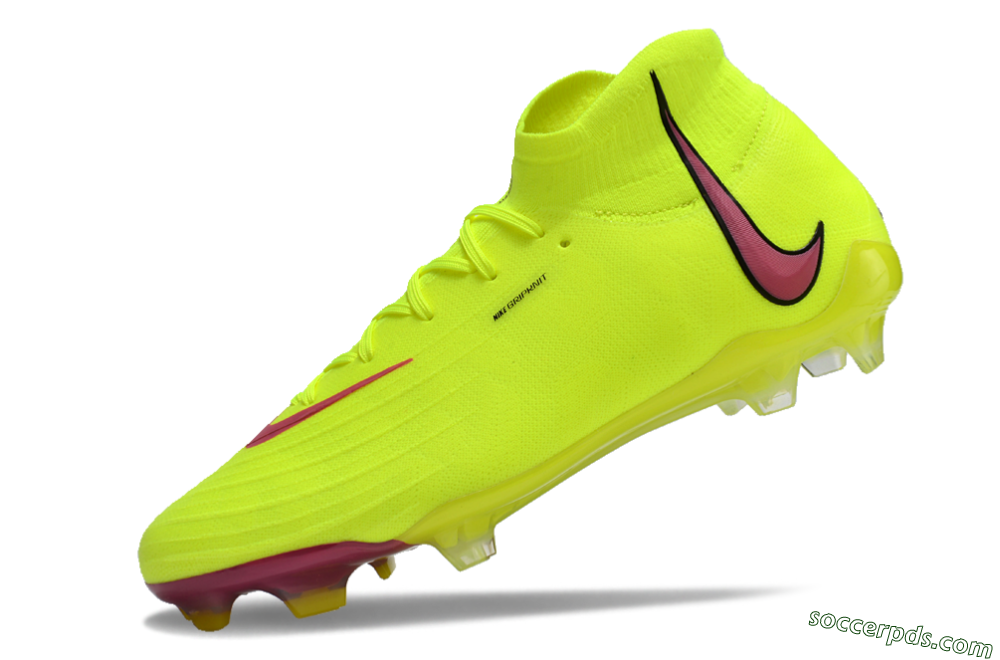 Nike Phantom Luna Elite NU FG High-Tops Football Boots - Yellow/Red/Black 5