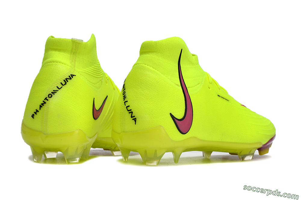 Nike Phantom Luna Elite NU FG High-Tops Football Boots - Yellow/Red/Black 6