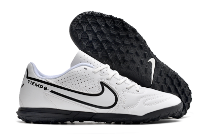 Nike Tiempo Legend 9 Club TF Low-Tops Football Shoes - White/Black