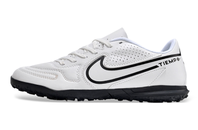 Nike Tiempo Legend 9 Club TF Low-Tops Football Shoes - White/Black