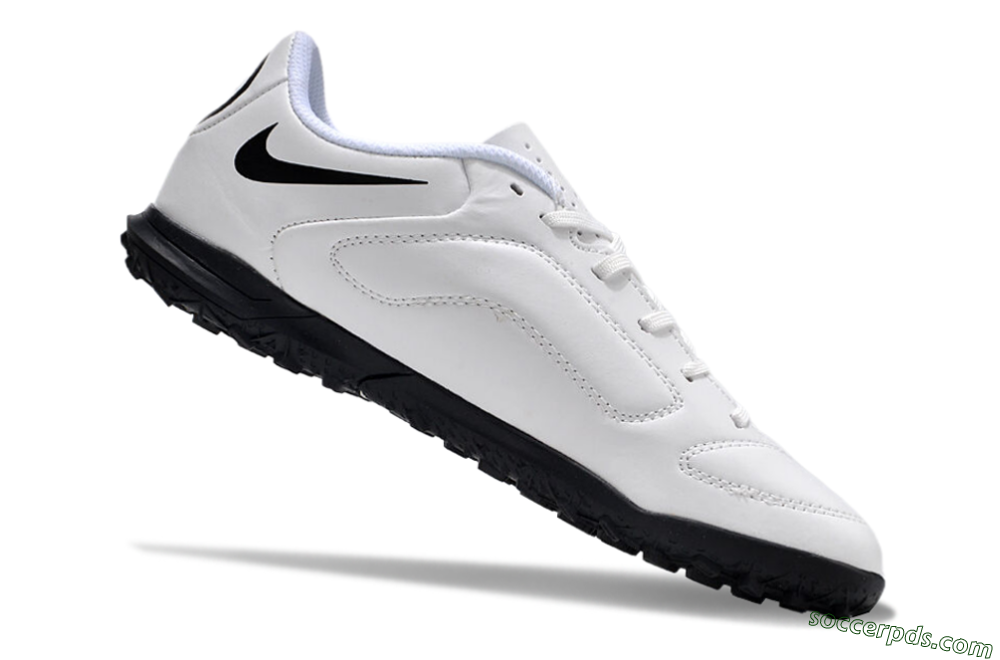 Nike Tiempo Legend 9 Club TF Low-Tops Football Shoes - White/Black 4