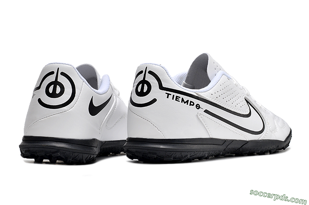 Nike Tiempo Legend 9 Club TF Low-Tops Football Shoes - White/Black 6
