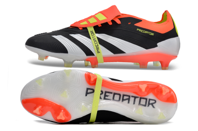 Adidas Predator Elite Foldover Tongue FG Low-Tops Football Boots - Black/White/Red