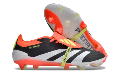 Adidas Predator Elite Foldover Tongue FG Low-Tops Football Boots - Black/White/Red