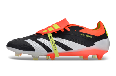 Adidas Predator Elite Foldover Tongue FG Low-Tops Football Boots - Black/White/Red