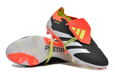 Adidas Predator Elite Foldover Tongue FG Low-Tops Football Boots - Black/White/Red