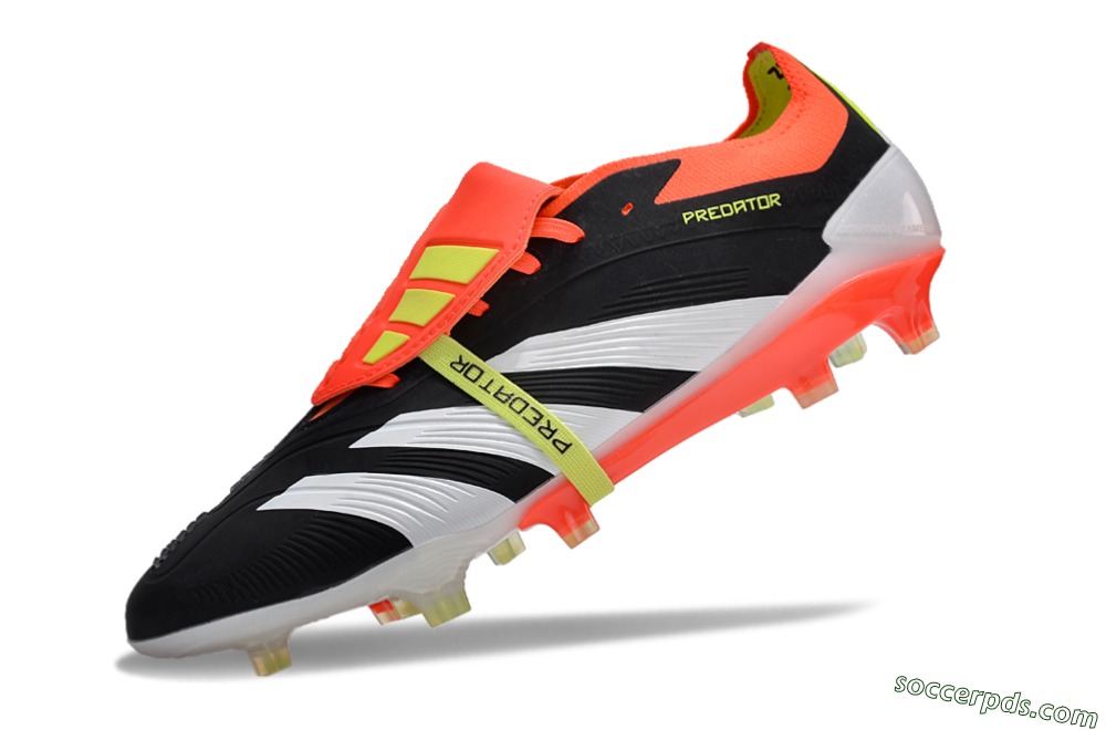 Adidas Predator Elite Foldover Tongue FG Low-Tops Football Boots - Black/White/Red 5