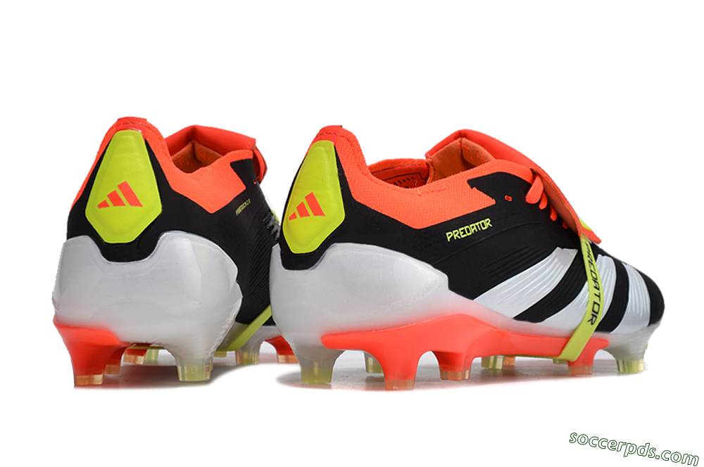 Adidas Predator Elite Foldover Tongue FG Low-Tops Football Boots - Black/White/Red 6