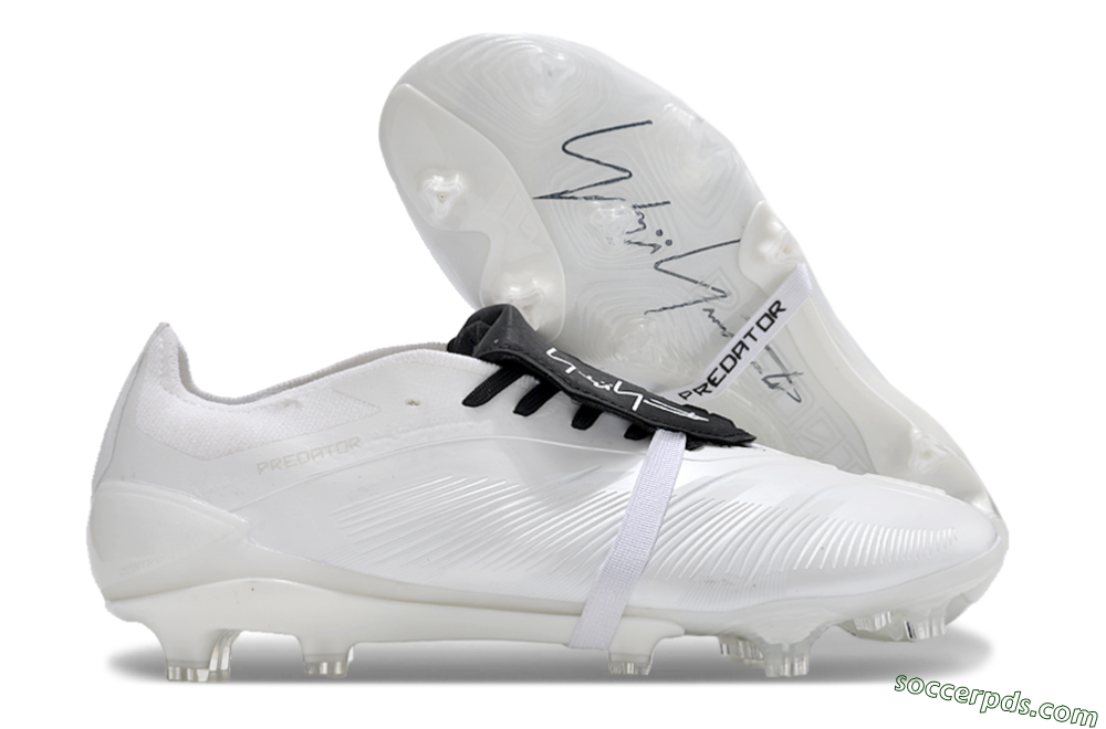 Adidas Predator Elite Foldover Tongue FG Low-Tops Football Boots - White/Black 1