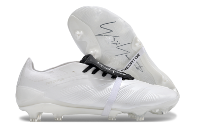 Adidas Predator Elite Foldover Tongue FG Low-Tops Football Boots - White/Black