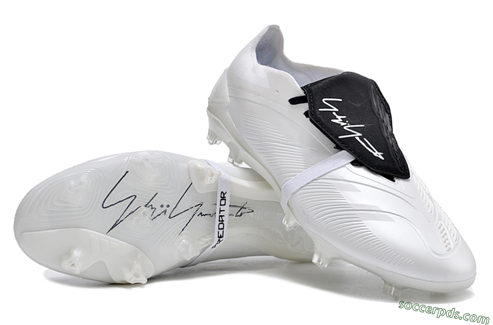 Adidas Predator Elite Foldover Tongue FG Low-Tops Football Boots - White/Black 3