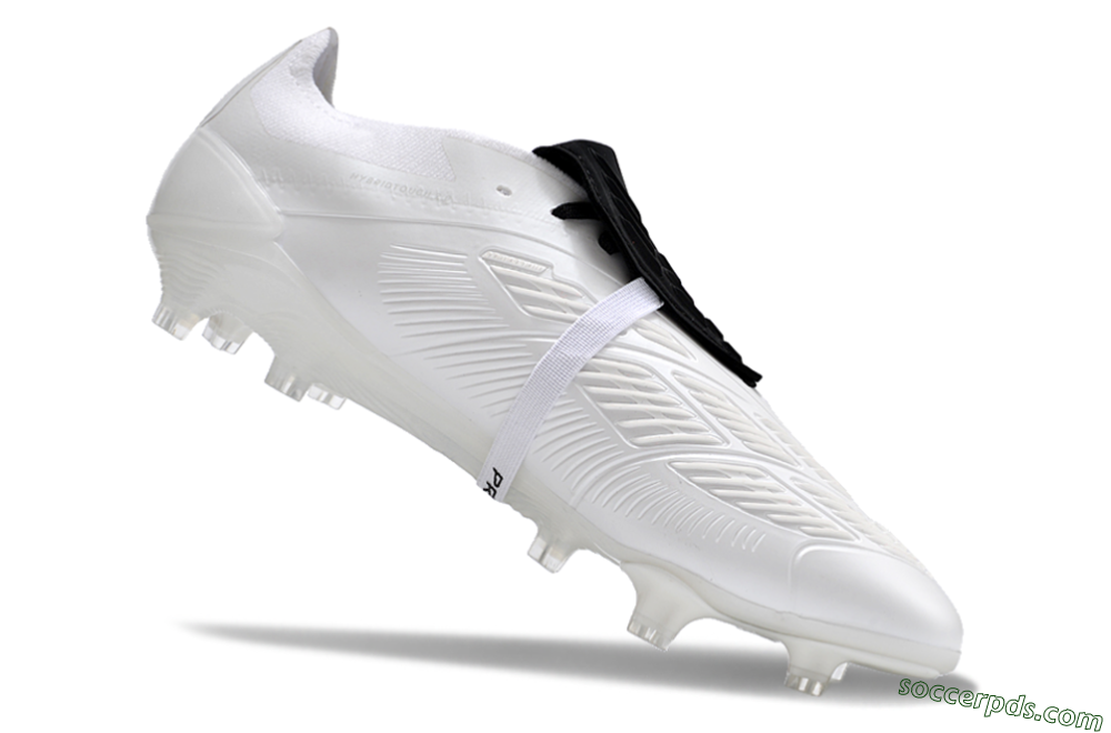 Adidas Predator Elite Foldover Tongue FG Low-Tops Football Boots - White/Black 4