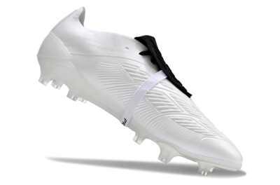 Adidas Predator Elite Foldover Tongue FG Low-Tops Football Boots - White/Black