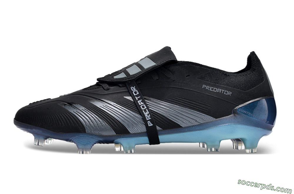 Adidas Predator Elite Foldover Tongue FG Low-Tops Football Boots - Black/Silver/Jade 2