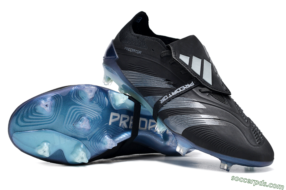Adidas Predator Elite Foldover Tongue FG Low-Tops Football Boots - Black/Silver/Jade 3