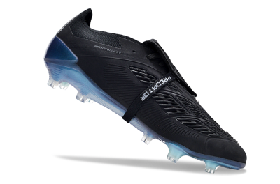 Adidas Predator Elite Foldover Tongue FG Low-Tops Football Boots - Black/Silver/Jade