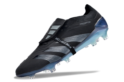 Adidas Predator Elite Foldover Tongue FG Low-Tops Football Boots - Black/Silver/Jade