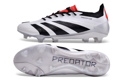 Adidas Predator Accuracy 2024 FG Low-Tops Football Boots - White/Black/Red