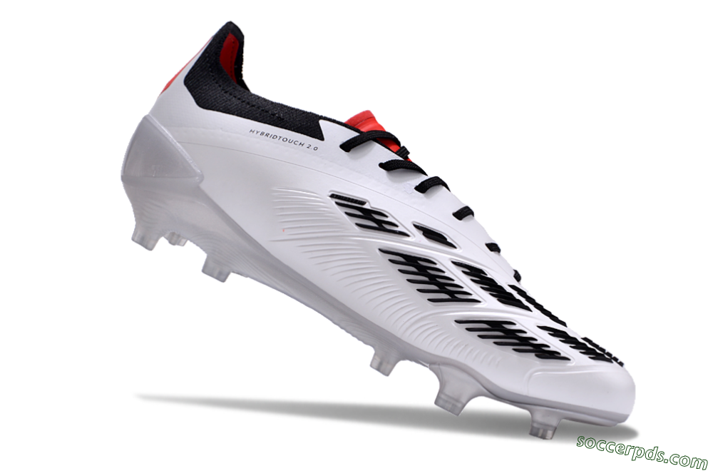 Adidas Predator Accuracy 2024 FG Low-Tops Football Boots - White/Black/Red 4