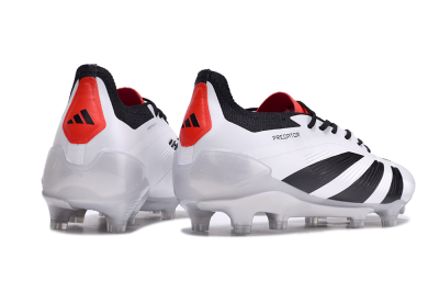 Adidas Predator Accuracy 2024 FG Low-Tops Football Boots - White/Black/Red