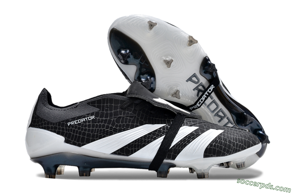 Adidas Predator Elite Foldover Tongue FG Low-Tops Football Boots - Black/White 1