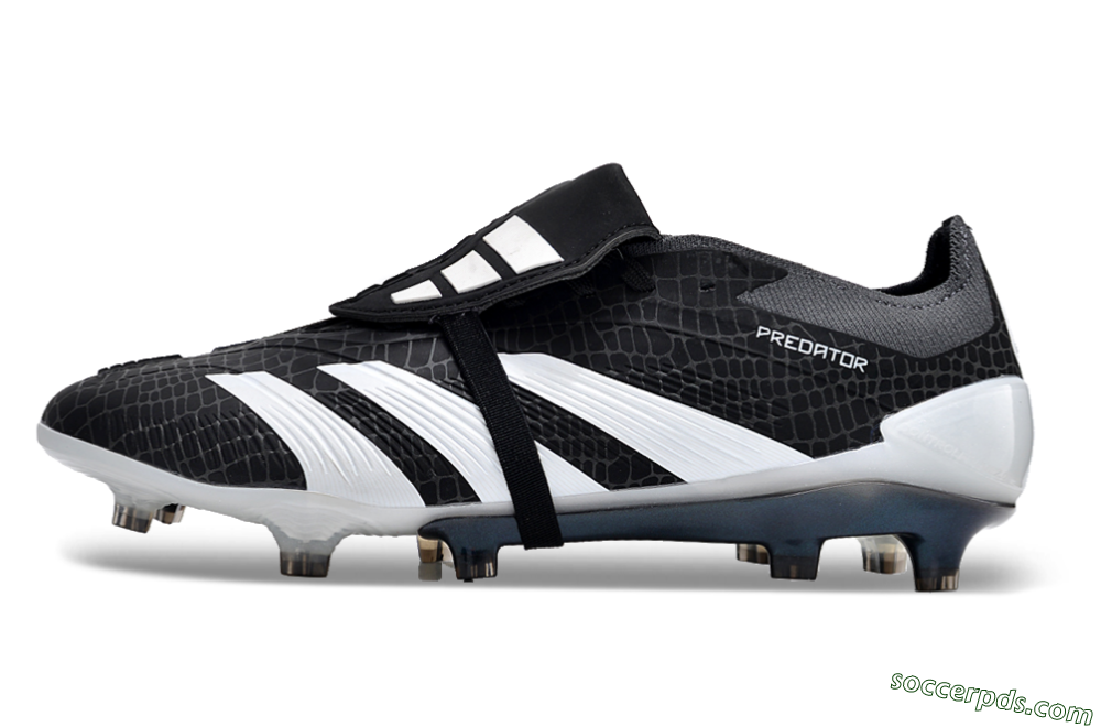 Adidas Predator Elite Foldover Tongue FG Low-Tops Football Boots - Black/White 2