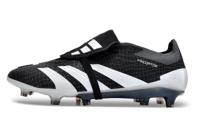 Adidas Predator Elite Foldover Tongue FG Low-Tops Football Boots - Black/White