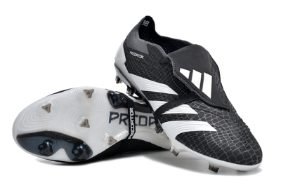 Adidas Predator Elite Foldover Tongue FG Low-Tops Football Boots - Black/White