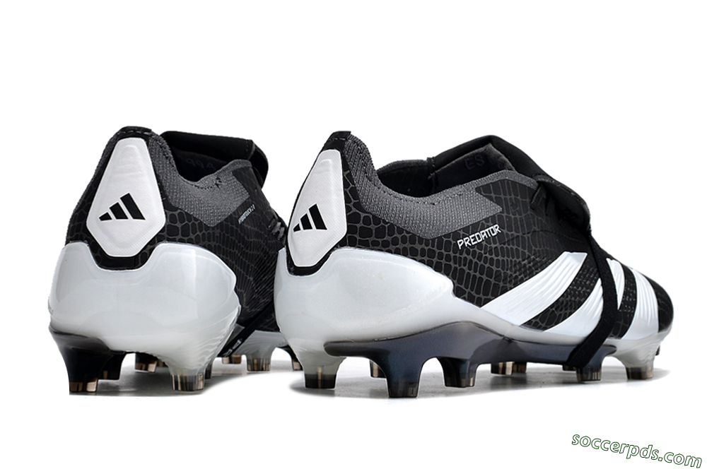 Adidas Predator Elite Foldover Tongue FG Low-Tops Football Boots - Black/White 6