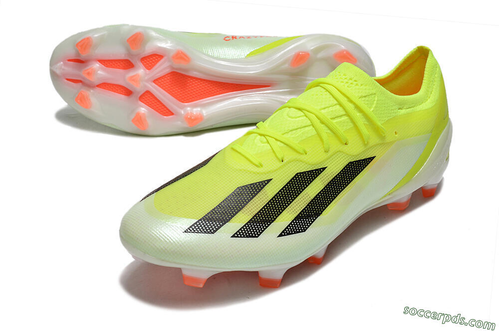 Adidas X Crazyfast.1 FG Low-Tops Football Boots - Yellow/Black/Orange 3