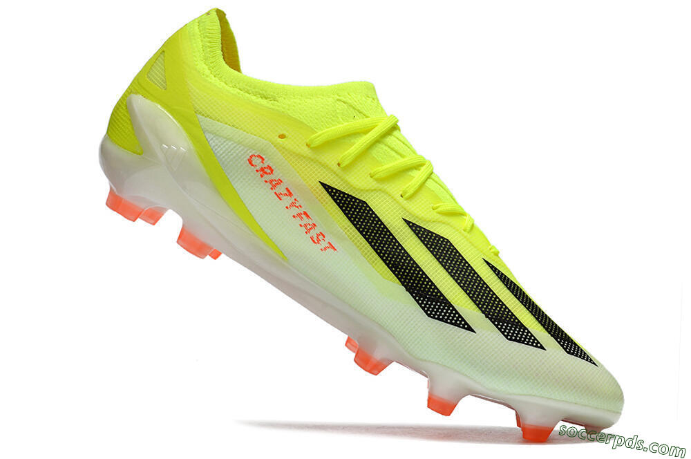 Adidas X Crazyfast.1 FG Low-Tops Football Boots - Yellow/Black/Orange 4