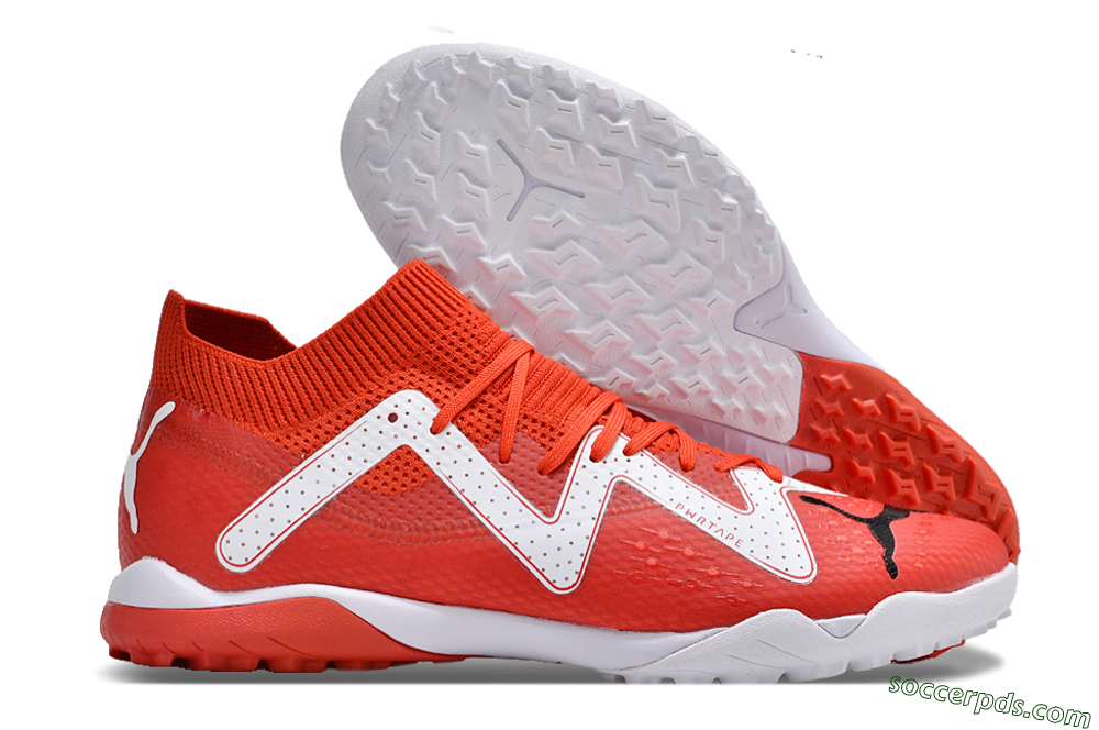 Puma Future Ultimate TF Low-Tops Football Shoes - Red/White/Black 1