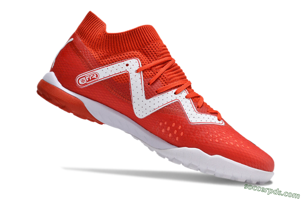 Puma Future Ultimate TF Low-Tops Football Shoes - Red/White/Black 4
