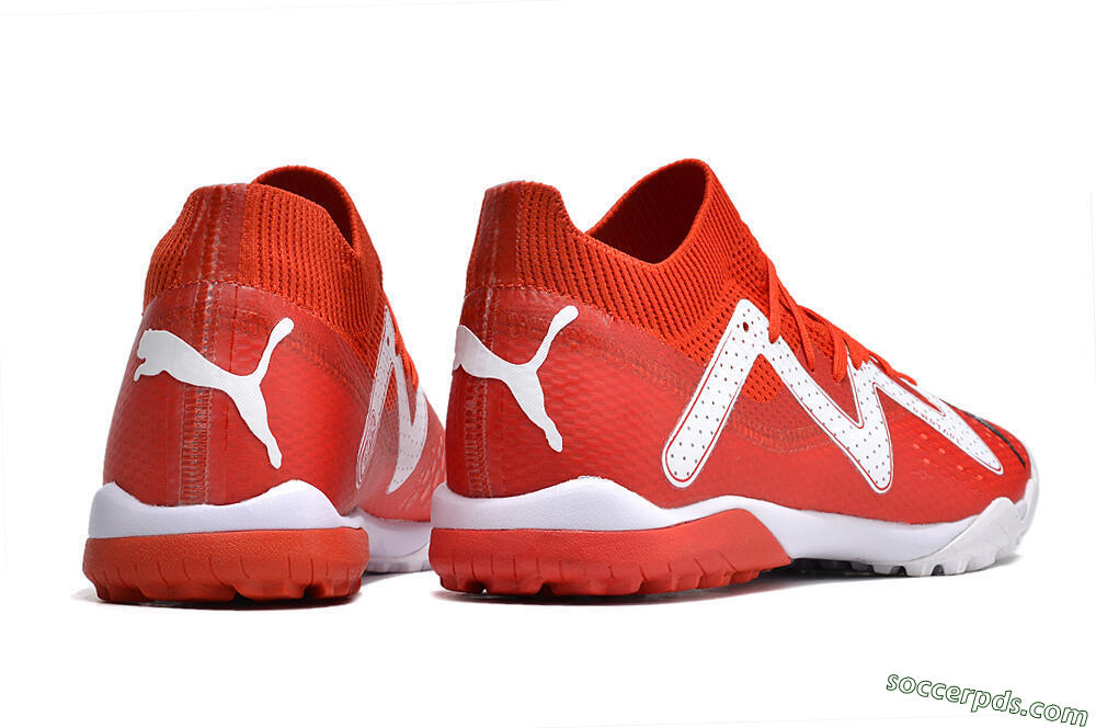 Puma Future Ultimate TF Low-Tops Football Shoes - Red/White/Black 6