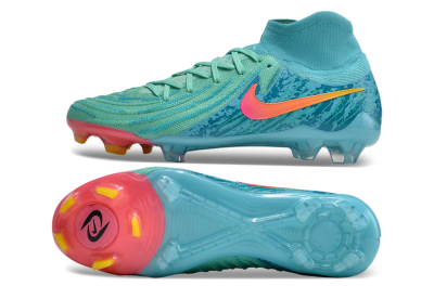 Nike Phantom Luna 2 Elite Vortex LV8 FG High-Tops Football Boots - Green/Orange/Black