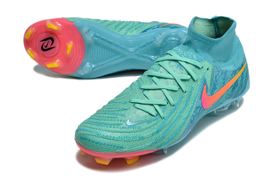Nike Phantom Luna 2 Elite Vortex LV8 FG High-Tops Football Boots - Green/Orange/Black